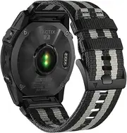 Fleshy Leaf Nylon Watch Bands for Garmin Fenix 7X / Fenix 6X / Fenix 5X/Enduro 2, Quick Fit 26mm Adjustable Woven Nylon Sports Wrist Strap with Stainless Steel Clasp for Tactix 7 Pro, epix Pro 51mm