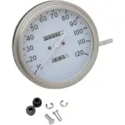 Drag Specialties 5" White Speedometer Speedo 84-90 Harley Davidson Softail FXWG