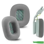 Geekria Ear Pads for ASTRO Gaming A10 Gen 2 Headphones (Grey / Green)