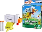 [NERF] Minecraft Chicken Blaster, MicroShot, 1 Dart, Ages 8+