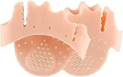Toe Separator | 2X Silicone Toe Straightener | Foot Corrector Cushion Forefoot Half-Size Pad for Yoga Exercise Daily Use High Heels Walking Home Dancing Pedicure Men Women