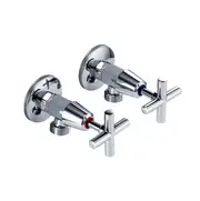 Fienza Michelle Chrome Solid Brass Washing Machine Outlets