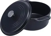 [VICTORIA] 7-Quart Cast-Iron Dutch Oven with Lid and Dual Loop Handles, Seasoned with Flaxseed Oil, Made in Colombia