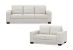 DIAMOND Leather-Look Sofa Pair