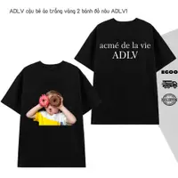 在飛比找蝦皮購物優惠-Adlv 中性寬型中袖 t 恤,baby dounut Ho