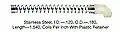 CRL 8567K 1.54" Long Slide Bolt Spring with Plastic Retainer - pack of 20