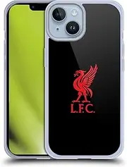 Head Case Designs Officially Licensed Liverpool Football Club Red Logo On Black Liver Bird Soft Gel Case Compatible with Apple iPhone 14