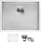 23" X 18" X 12" Deep Laundry Utility Sink, Undermount Laundry Sink - 16 Gauge St