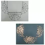 Martha Stewart Spider Web Lights w/Timer Black Wire 7 Modes Plug In