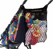 Jeep Stroller Convenient Universal Essential Storage Mesh Bag Black Free Ship