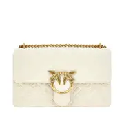 [PINKO] PINKO Imprints leather 'Love One Classic' bag Woman One Size One Size White