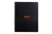 Rhodia Classic Notebook Spiral A4+ Lined Black