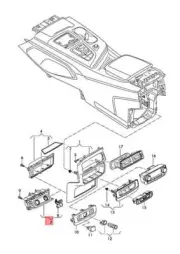 NEW AUDI Q7 4MB 4MG TRIM FOR SOCKET ROCK GREY 4M0864061BA4 ORIGINAL