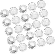 QUMIIRITY 40pcs Beaded Chain Crimp Stops for Vertical Blinds Blind Beads Chain Stops Easy Install Sturdy Bead Buckle Holder