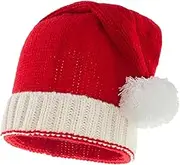 Cabilock Christmas Santa Hat Xmas Holiday Knitted Hat Xmas Pom Pom Caps Winter Beanie Hat