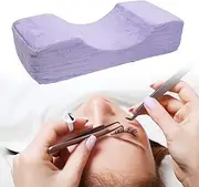Lash Pillow for Lash Extensions, Soft Memory Foam Eyelash Extensions Pillow for Neck and Back Support, Lash Bed Pillow with Pockets for Beauty Tools