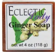 Ginger Glycerin Soap by Eclectic Lady, 4 oz Bar