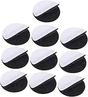jojofuny 10 Packs Self Adhesive Hook Loop Tape Dots Mounting for Home and Office Removable and Reusable for Smooth Surfaces