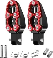Foot Pegs for Bikes, Foot Pegs for Bikes - Motorcycle Rear Foot Pegs Motorcycle Highway Foot Pegs - Non-Slip Rear Pedals Aluminum Alloy Motorsport Parts, Pedal Bracket Rest for Motorcycle Long Ride