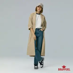 【BRAPPERS】女款 雙排釦長版風衣外套(卡其)