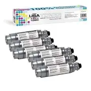 Toner for Ricoh Aficio MP 2550,MP2851,2120D,841337,888169 (Black, 6 cartridges)
