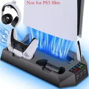 New For Playstation 5 Dualsense Controller Charging Station PS5 Cooling Fan