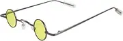 [Holibanna] Decorative Party Glasses Beach Eyewear Fake Glasses Black Circle Sunglasses Polarized Sunglasses Men Sunglasses Women Small Circle Frame Sunglasses Steampunk Glasses Ladies Retro