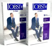 Jobst 115111-01 Mens Black 30-40 mmHg X-Large Knee CT Compression Socks Lot Of 2
