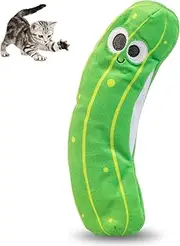 Pet Craft Supply Wiggle Pickle and Shimmy Shark Flipper Flopper Interactive Electric Realistic Flopping Wiggling Moving Fish Potent Catnip and Silvervine Cat Toy