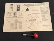 ATARI Kangaroo Upright Backdoor Sheet New Atari Part ST-204 2nd Printing