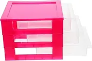 Operitacx Plastic Drawer Storage Box Elegant Layers Versatile for Kitchens Offices