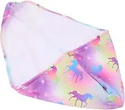 HAPINARY Hair Microfiber Towel Curly Wrap Rapid Drying Soft Comfortable Large Size Elastic Head Wrap