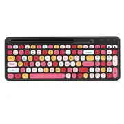 Catzon Joyroom Colorful Bluetooth Keyboard Portable Compact Bluetooth Wireless Keyboard-Red
