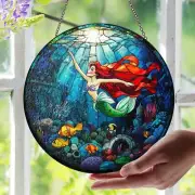 Princess Ariel Stained Glass Suncatcher, Disney The Little Mermaid Suncatcher