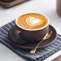 在飛比找蝦皮購物優惠-可客製化LOGO拿鐵咖啡杯 300cc歐式陶瓷加厚美式卡布奇