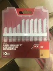 Jigsaw Blades 10 Pack Bi Metal Ace Brand
