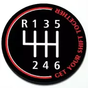 Get Your Shift Together - Manual Magnetic Grill Grille Badge for MINI Cooper