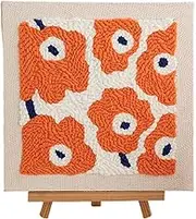 Punch Needle Kit – Beginner-Friendly Rug Punching Craft Kit, Compact Embroidery Tool Set | Needlework Supplies for Handmade Home Decor, Portable Punch Needle for Girls and Adults, Creative Crafting Gi