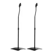 Set of 2 - 112CM Surround Sound Speaker Stand - Black : NEW