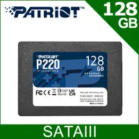 在飛比找PChome24h購物優惠-Patriot美商博帝 P220 128G 2.5吋 SSD