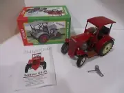 SCHLÜTER DS 25 Tractor with Roof- NEW IN BOX-Wind-up-3 Forward Gears-