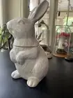 NEW Pottery Barn Bunny Cookie Jar Stoneware Easter