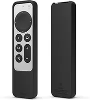 elago R2 Slim Case Compatible with Apple TV 4K Siri Remote 3rd Generation (2022) and 2nd Generation (2021) - Slim Design, Light Weight, Scratch-Free Silicone, Shock Absorption (Black)