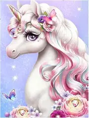 SYLANS Unicorn Diamond Painting Kits for Adults Kids Diamond Art Kits A-Unicorn