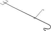 CAXUSD Durable Iron Flagpole Hook Garden Edge Shepherd's Hook Easy Assembly for Yard