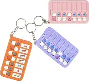 ZBJBinCH Chore Planning Chart Key Chains 3 Pcs Chore Schedule Key Rings Daily Weekly Memo Checklist Boards for Kids Adults Habit and Behavior Planner Tracker