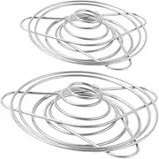 Totority 2pcs Portable Coffee Drip Stand Funnel Filter Holder for Drip Brewing and Travel Durable Stainless Accessory Easy to Clean and Pack for Camping