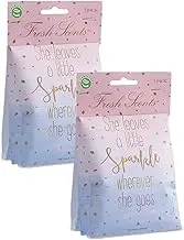 WILLOWBROOK Fresh Scents Scented Sachet 6 Pack - A Little Sparkle