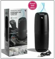 NWT- Sharper Image. Portable Air Purifier. The true HEPA Filter. USB Powered.