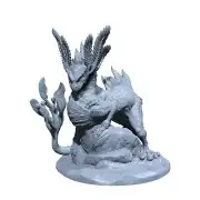 Axolotl Drake | Water Dragon Miniature for Tabletop games like D&D and TTRPG War